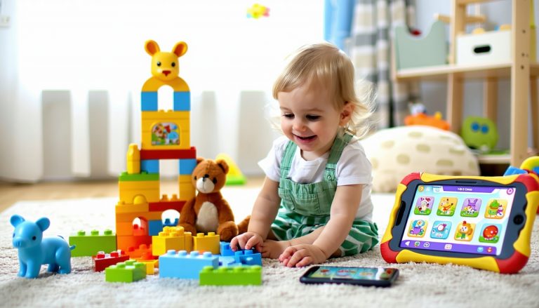 balancing screen time with interactive toys